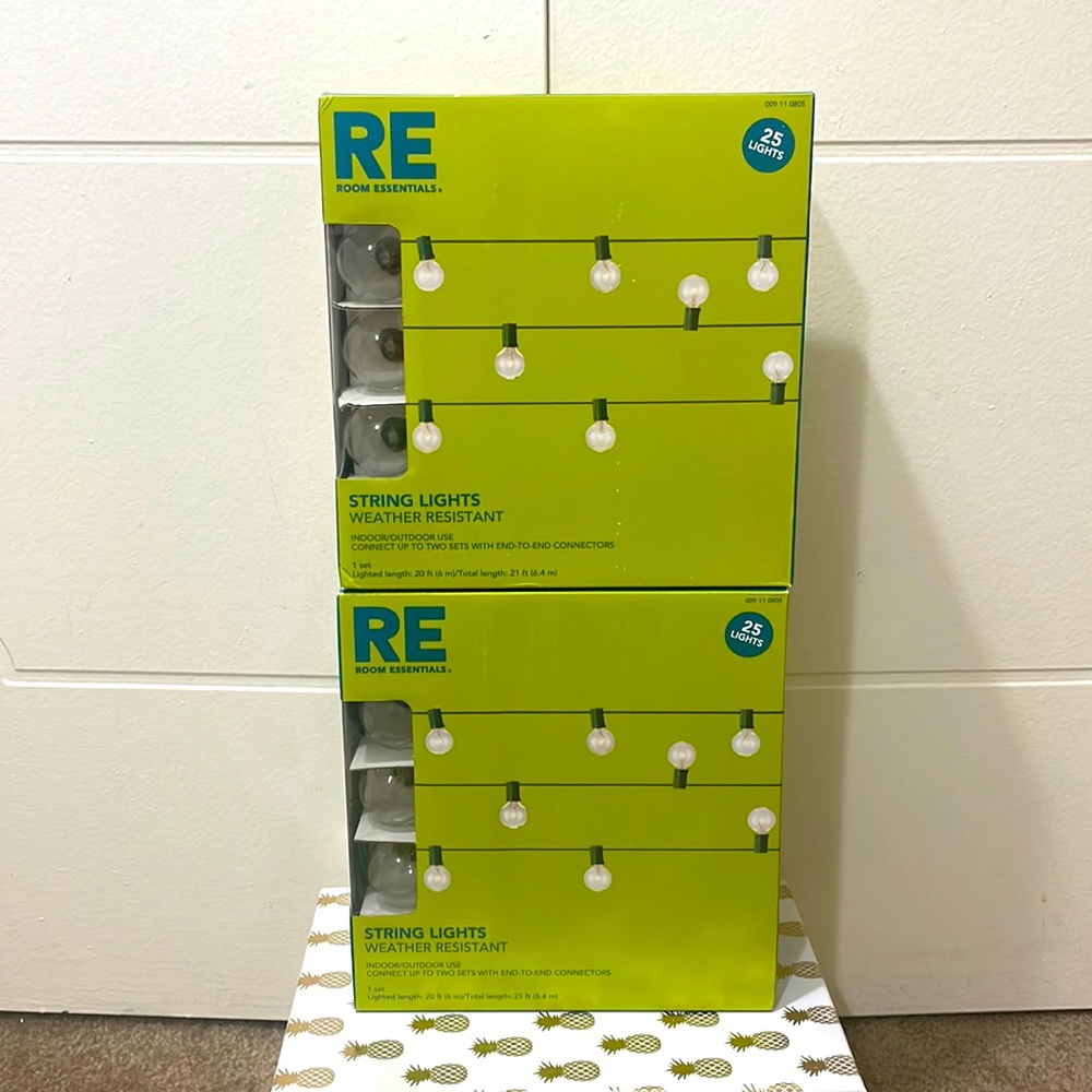 2 BRAND NEW RE STRING LIGHTS SETS